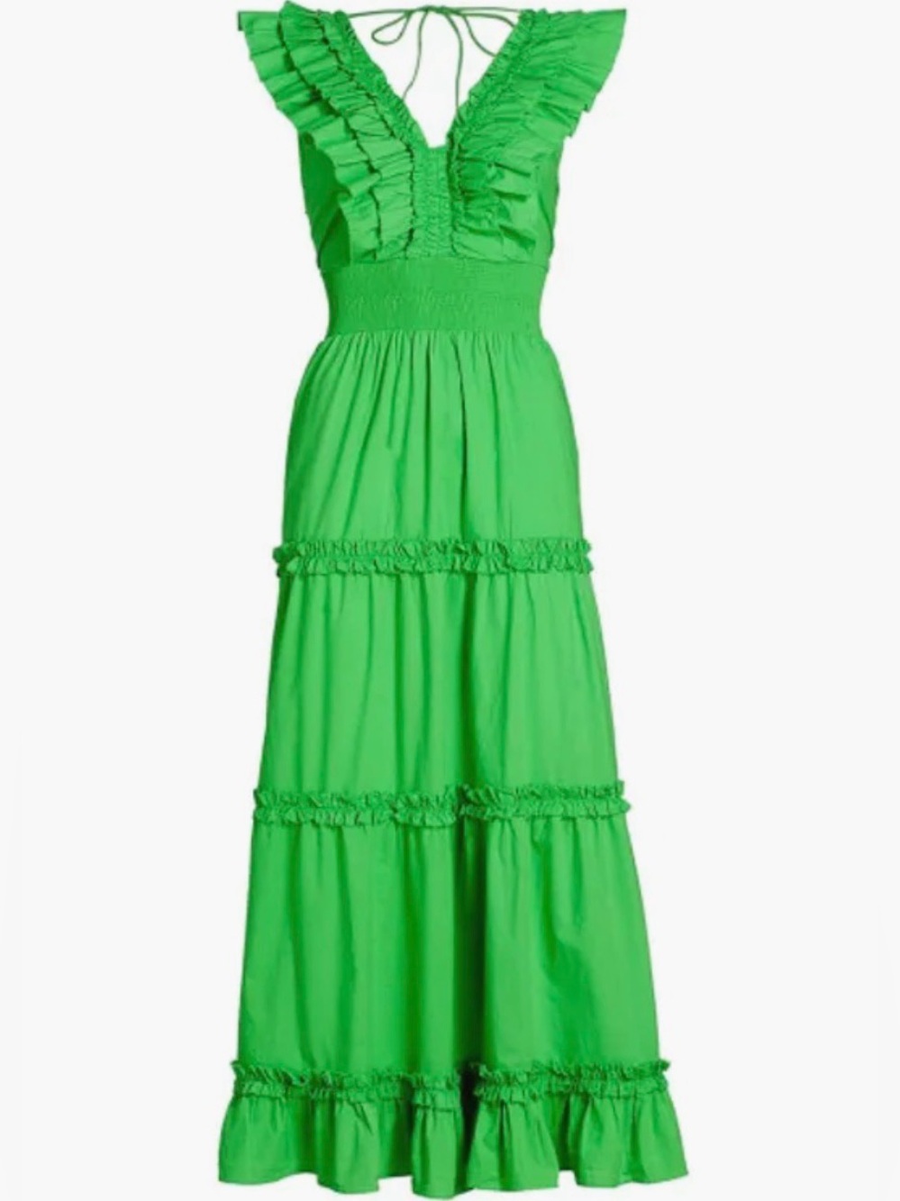 Love the Label Women's Azalea Tiered Cotton Midi-Dress XS